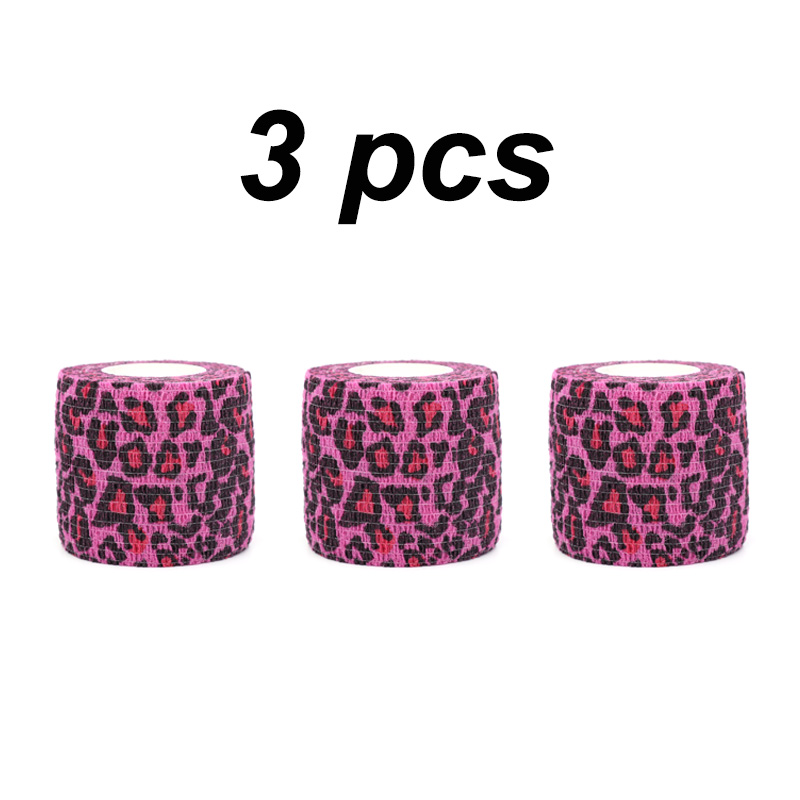 Medical Tape - 1/3/6 Pcs Pink Leopard Print Self-adhesive