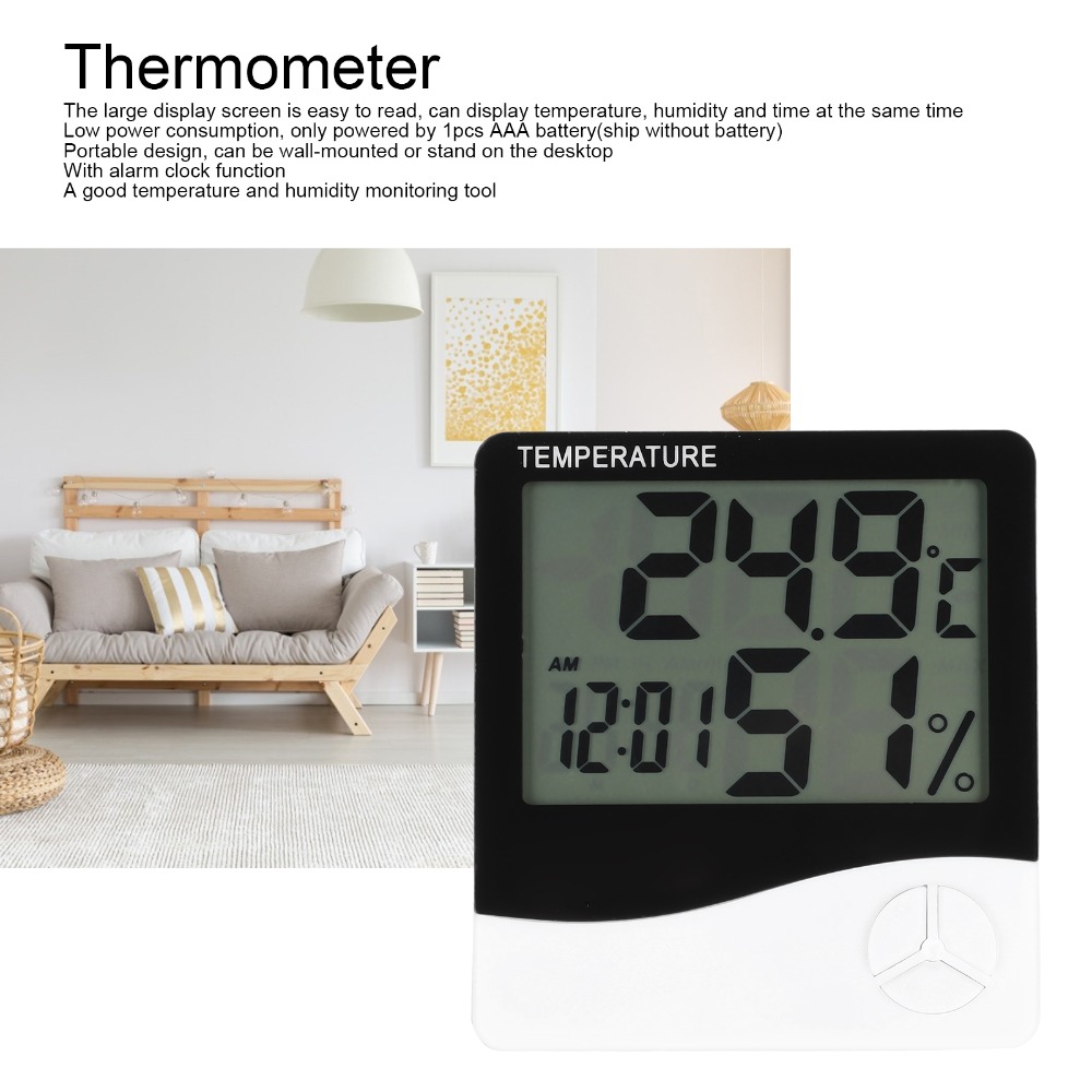 Large Display Screen Indoor Th - Thermometer Digital 评论和价格