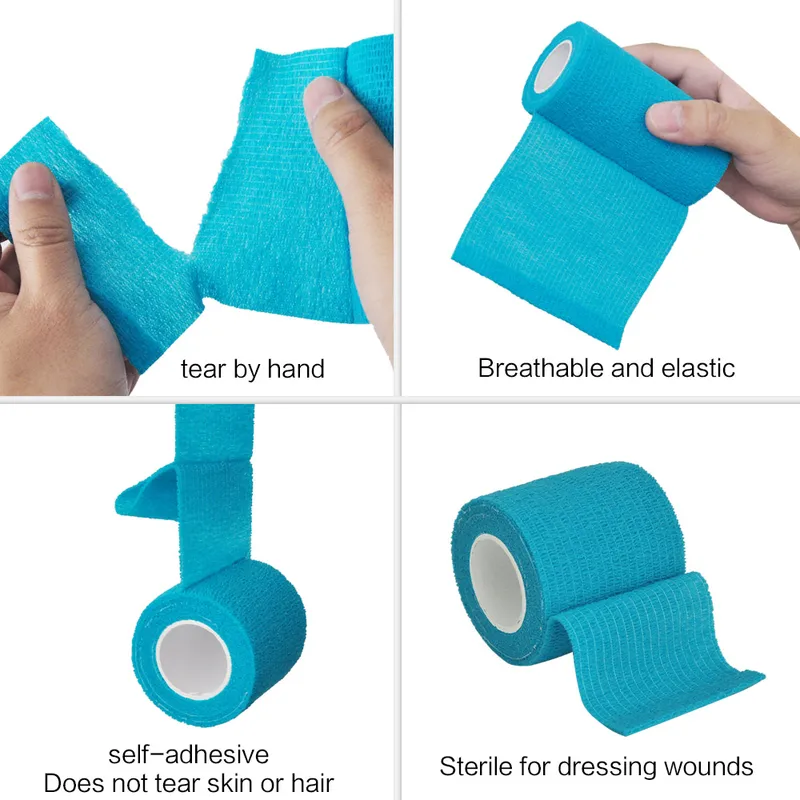 1/15pcs 4.8m Blue Sports Self  - Medical Tape 评论和价格