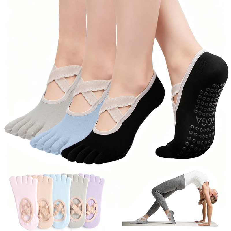 Ladies Non-Slip Pilates Socks  - Medical Tape 评论和价格